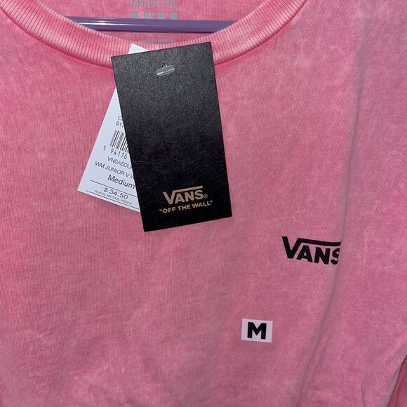 Vans Junior Varsity Wash Girls T-Shirt In Pink Lemonade - Picture 2 of 4